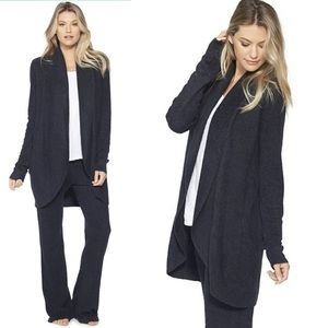 Incredibly Soft Barefoot Dreams Black Circle Cardigan